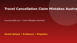 Travel Cancellation Claim Mistakes Australians Should Avoid - Australian insurance claim guide