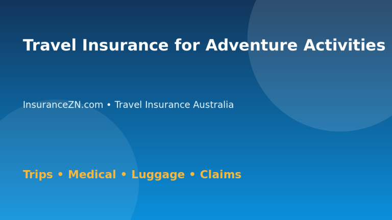 Travel Insurance for Adventure Activities - Australian insurance guide