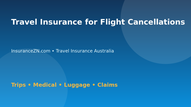 Travel Insurance for Flight Cancellations - Australian insurance guide