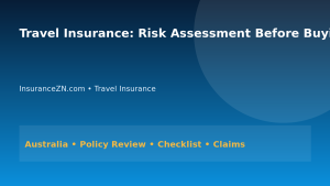 Travel Insurance: Risk Assessment Before Buying Cover for Australians 2026 - InsuranceZN Australian insurance guide