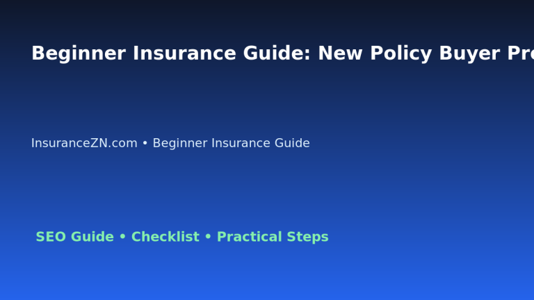 Beginner Insurance Guide: New Policy Buyer Preparation Guide for Australian Readers 2026 featured image