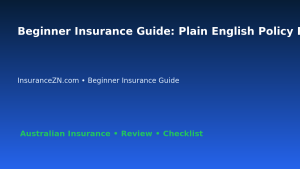 Beginner Insurance Guide: Plain English Policy Review for Australian Readers 2026 featured image