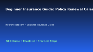 Beginner Insurance Guide: Policy Renewal Calendar Checklist for Australian Readers 2026 featured image