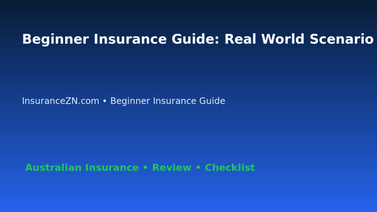 Beginner Insurance Guide: Real World Scenario Planning for Australian Readers 2026 featured image