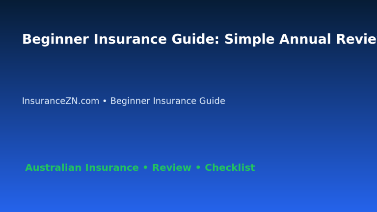 Beginner Insurance Guide: Simple Annual Review Method for Australian Readers 2026 featured image