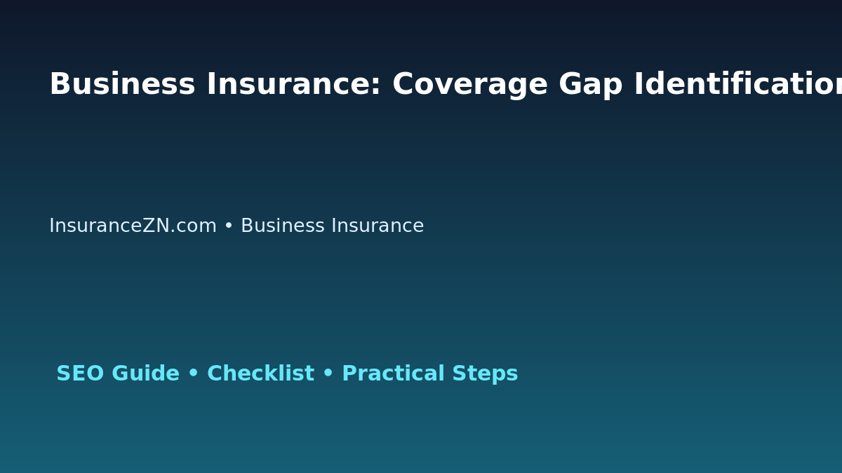 Business Insurance: Coverage Gap Identification Guide for Australian Readers 2026 featured image