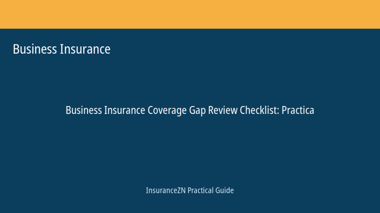 Business Insurance guide featured image: Coverage Gap Review Checklist