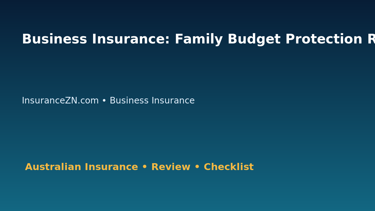 Business Insurance: Family Budget Protection Review for Australian Readers 2026 featured image