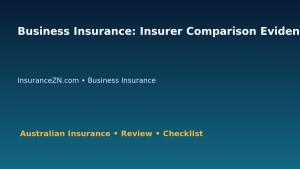 Business Insurance: Insurer Comparison Evidence Sheet for Australian Readers 2026 featured image