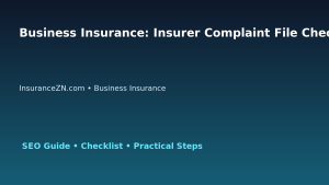 Business Insurance: Insurer Complaint File Checklist for Australian Readers 2026 featured image