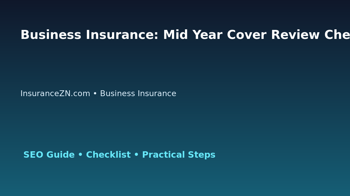 Business Insurance: Mid Year Cover Review Checklist for Australian Readers 2026 featured image