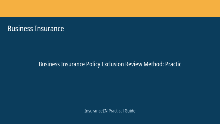 Business Insurance guide featured image: Policy Exclusion Review Method