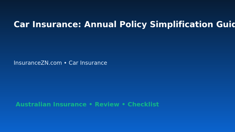Car Insurance: Annual Policy Simplification Guide for Australian Readers 2026 featured image
