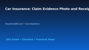 Car Insurance: Claim Evidence Photo and Receipt System for Australian Readers 2026 featured image