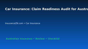 Car Insurance: Claim Readiness Audit for Australian Readers 2026 featured image