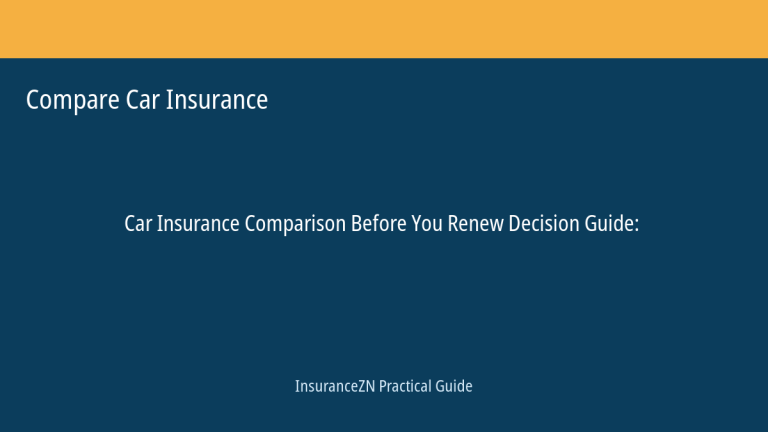Compare Car Insurance guide featured image: Before You Renew Decision Guide
