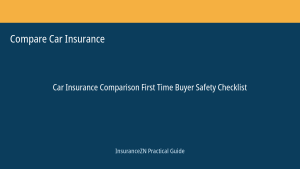 Compare Car Insurance guide featured image: First Time Buyer Safety Checklist