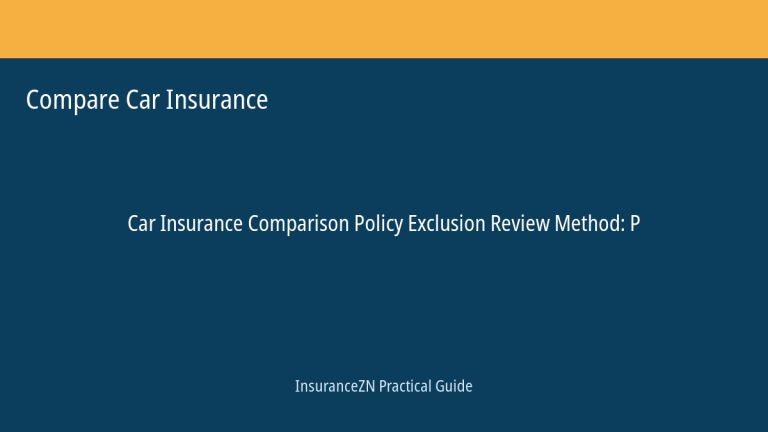 Compare Car Insurance guide featured image: Policy Exclusion Review Method