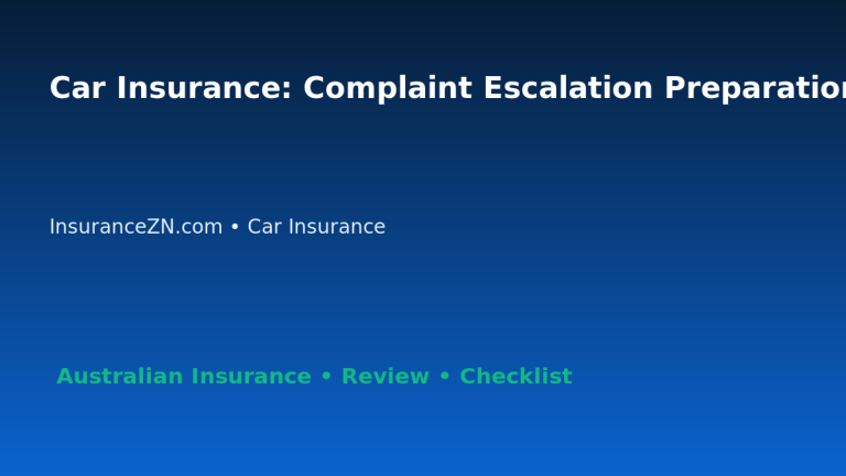 Car Insurance: Complaint Escalation Preparation Guide for Australian Readers 2026 featured image