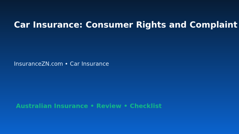 Car Insurance: Consumer Rights and Complaint Pathway for Australian Readers 2026 featured image