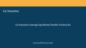 Car Insurance guide featured image: Coverage Gap Review Checklist