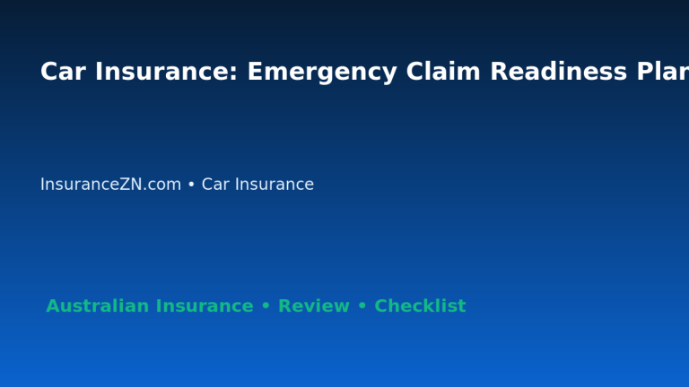 Car Insurance: Emergency Claim Readiness Plan for Australian Readers 2026 featured image
