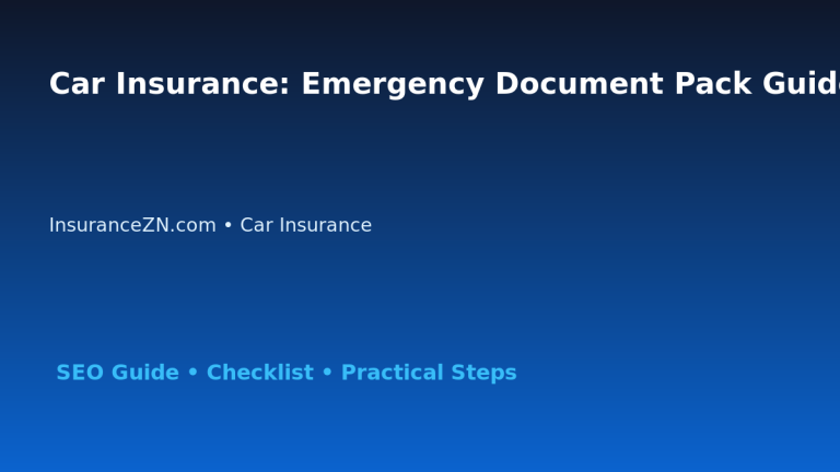 Car Insurance: Emergency Document Pack Guide for Australian Readers 2026 featured image