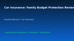 Car Insurance: Family Budget Protection Review for Australian Readers 2026 featured image