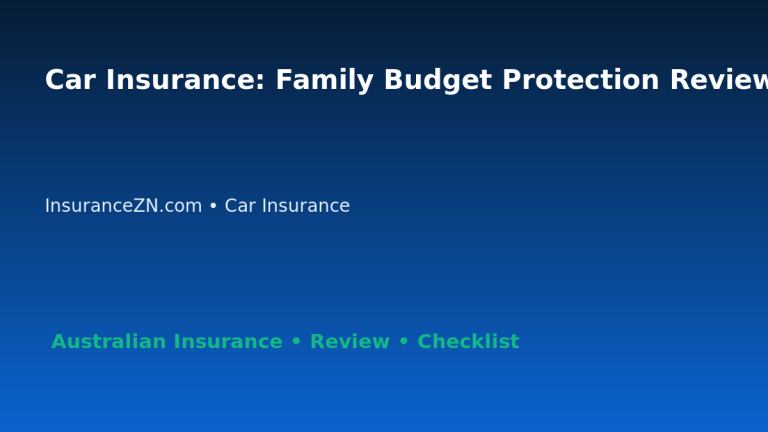 Car Insurance: Family Budget Protection Review for Australian Readers 2026 featured image