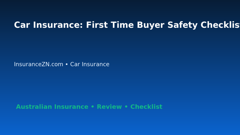 Car Insurance: First Time Buyer Safety Checklist for Australian Readers 2026 featured image