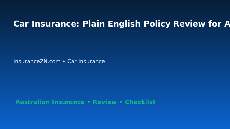 Car Insurance: Plain English Policy Review for Australian Readers 2026 featured image