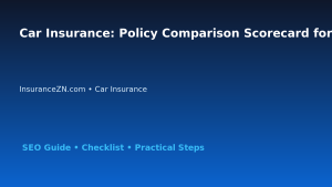 Car Insurance: Policy Comparison Scorecard for Australian Readers 2026 featured image