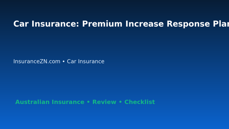 Car Insurance: Premium Increase Response Plan for Australian Readers 2026 featured image