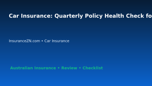 Car Insurance: Quarterly Policy Health Check for Australian Readers 2026 featured image
