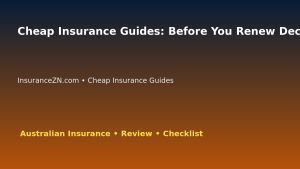 Cheap Insurance Guides: Before You Renew Decision Guide for Australian Readers 2026 featured image