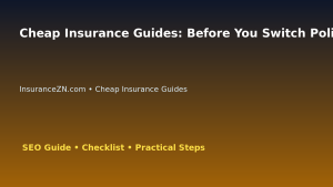 Cheap Insurance Guides: Before You Switch Policy Checklist for Australian Readers 2026 featured image