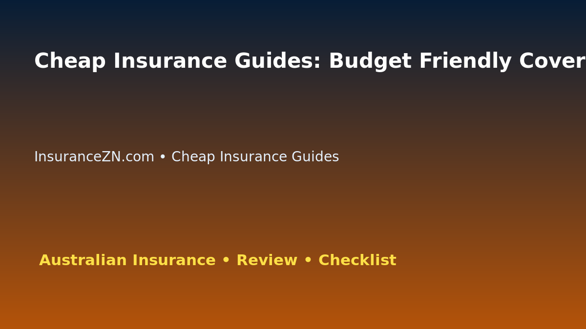 Cheap Insurance Guides: Budget Friendly Coverage Review for Australian Readers 2026 featured image