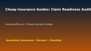 Cheap Insurance Guides: Claim Readiness Audit for Australian Readers 2026 featured image