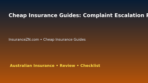 Cheap Insurance Guides: Complaint Escalation Preparation Guide for Australian Readers 2026 featured image