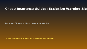 Cheap Insurance Guides: Exclusion Warning Sign Checklist for Australian Readers 2026 featured image