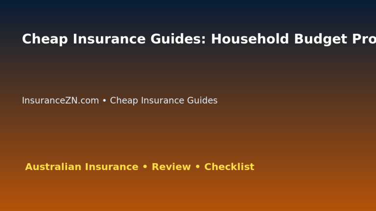 Cheap Insurance Guides: Household Budget Protection Checklist for Australian Readers 2026 featured image