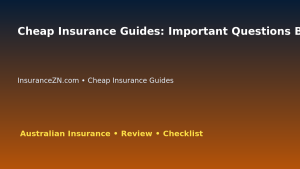 Cheap Insurance Guides: Important Questions Before Buying for Australian Readers 2026 featured image