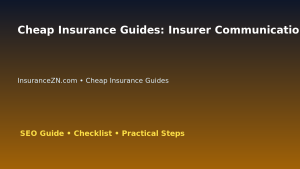 Cheap Insurance Guides: Insurer Communication Record Template for Australian Readers 2026 featured image
