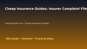 Cheap Insurance Guides: Insurer Complaint File Checklist for Australian Readers 2026 featured image