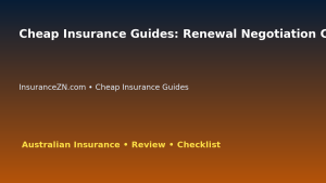 Cheap Insurance Guides: Renewal Negotiation Checklist for Australian Readers 2026 featured image