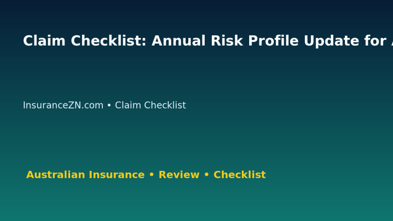 Claim Checklist: Annual Risk Profile Update for Australian Readers 2026 featured image