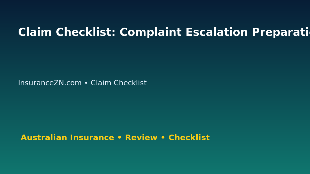 Claim Checklist: Complaint Escalation Preparation Guide for Australian Readers 2026 featured image
