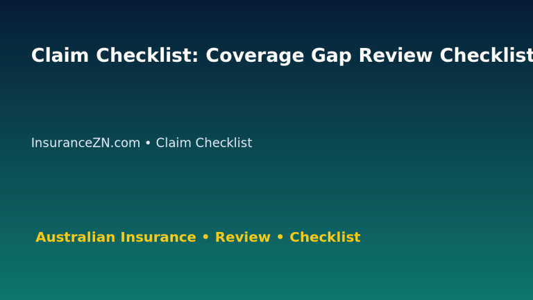 Claim Checklist: Coverage Gap Review Checklist for Australian Readers 2026 featured image