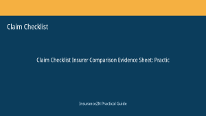 Claim Checklist guide featured image: Insurer Comparison Evidence Sheet