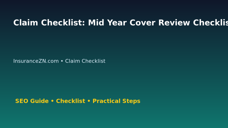 Claim Checklist: Mid Year Cover Review Checklist for Australian Readers 2026 featured image